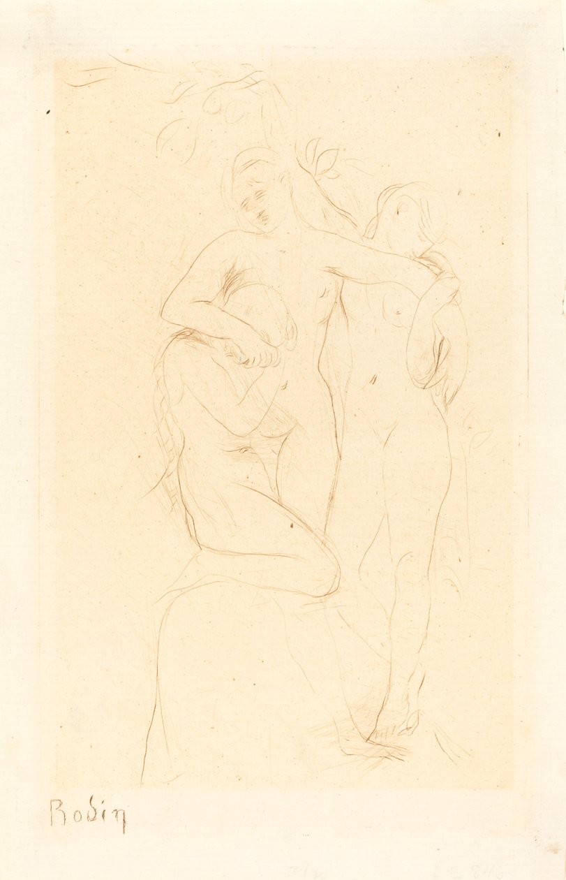 Sjæle i skærsilden, 1893. af Auguste Rodin