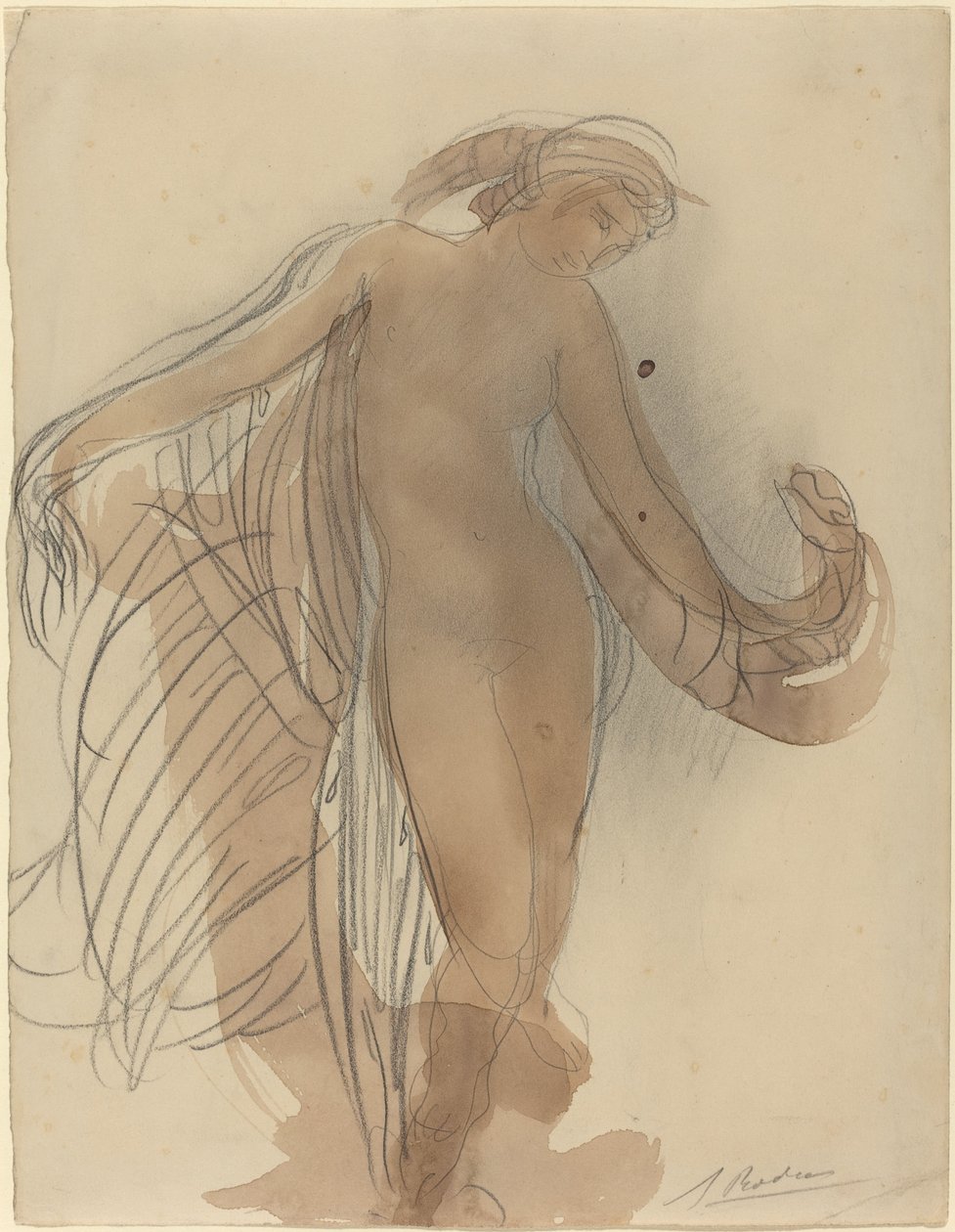 Figur fremadvendt af Auguste Rodin