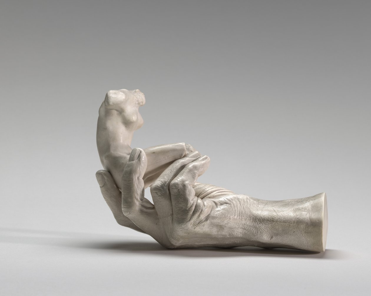 Rodins hånd med en kvindeskikkelse af Auguste Rodin