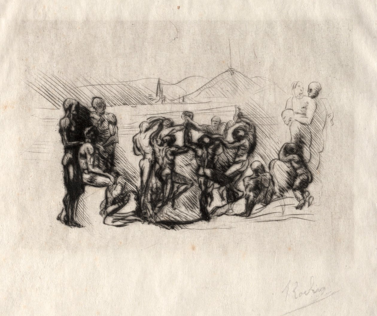 La Ronde, 1883. af Auguste Rodin