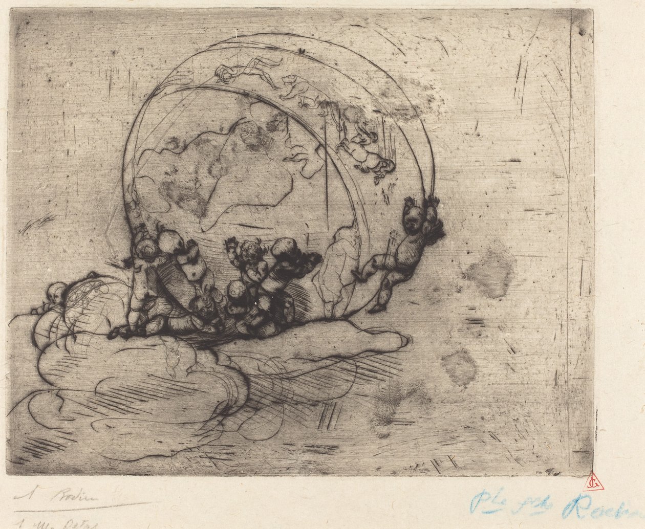 De elskende leder verden af Auguste Rodin