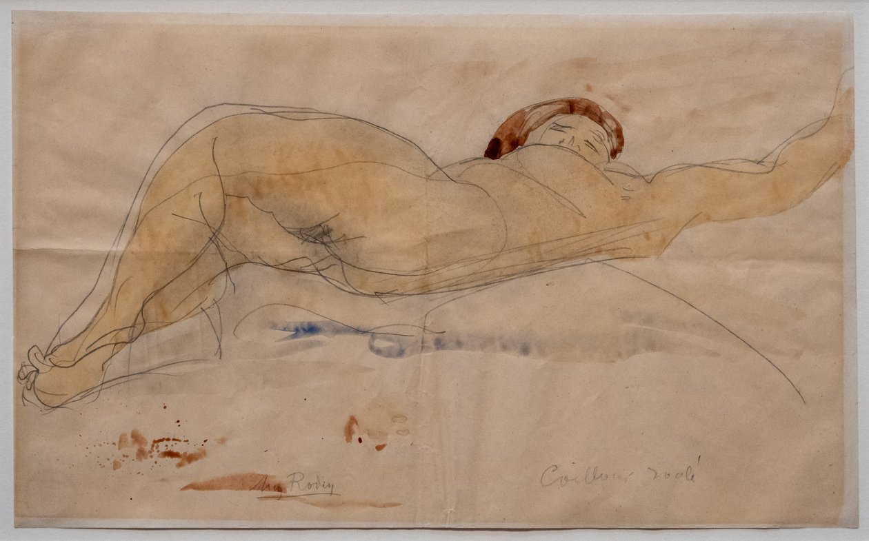 Liggende kvindelig nøgen af Auguste Rodin