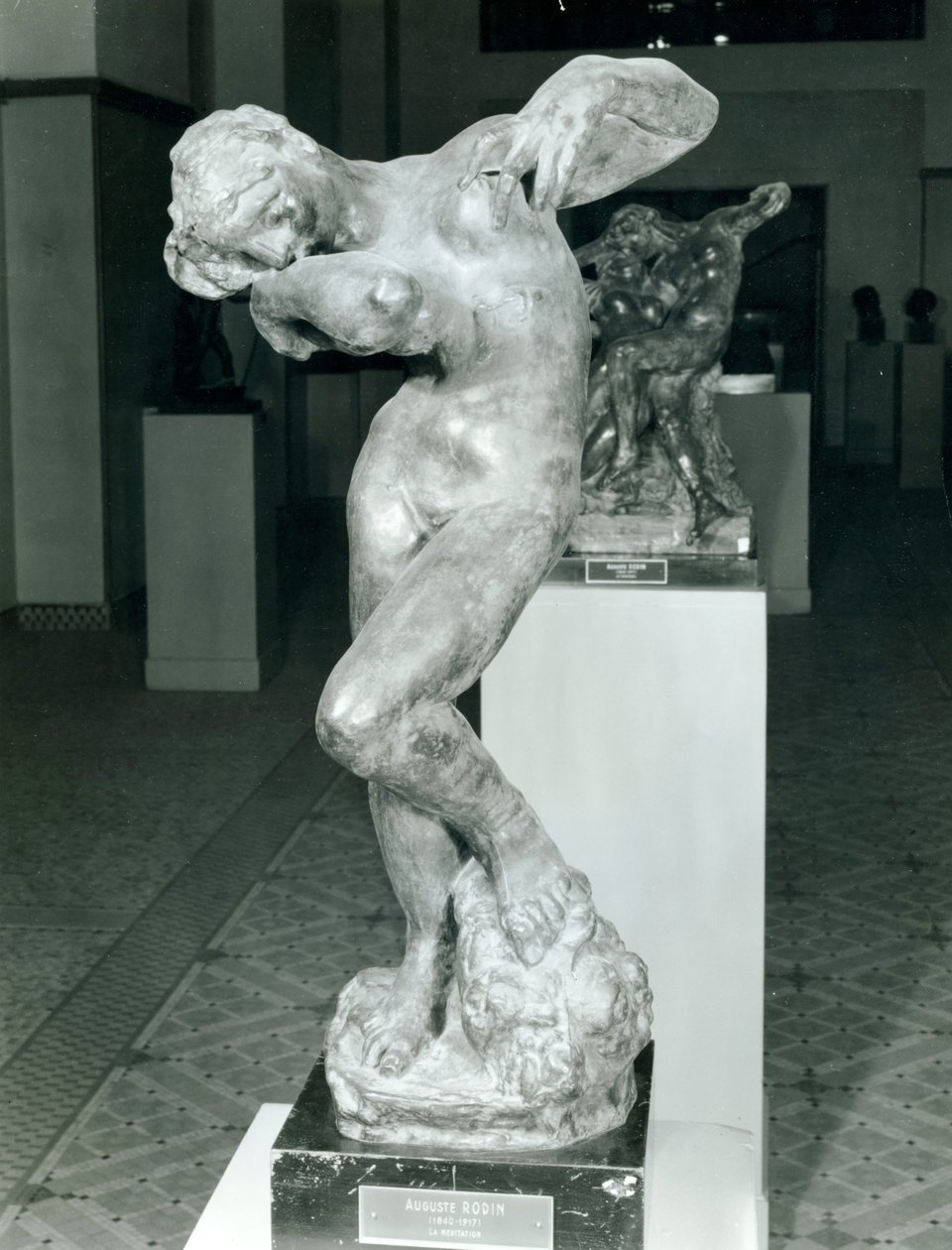 Meditation (bronze) af Auguste Rodin