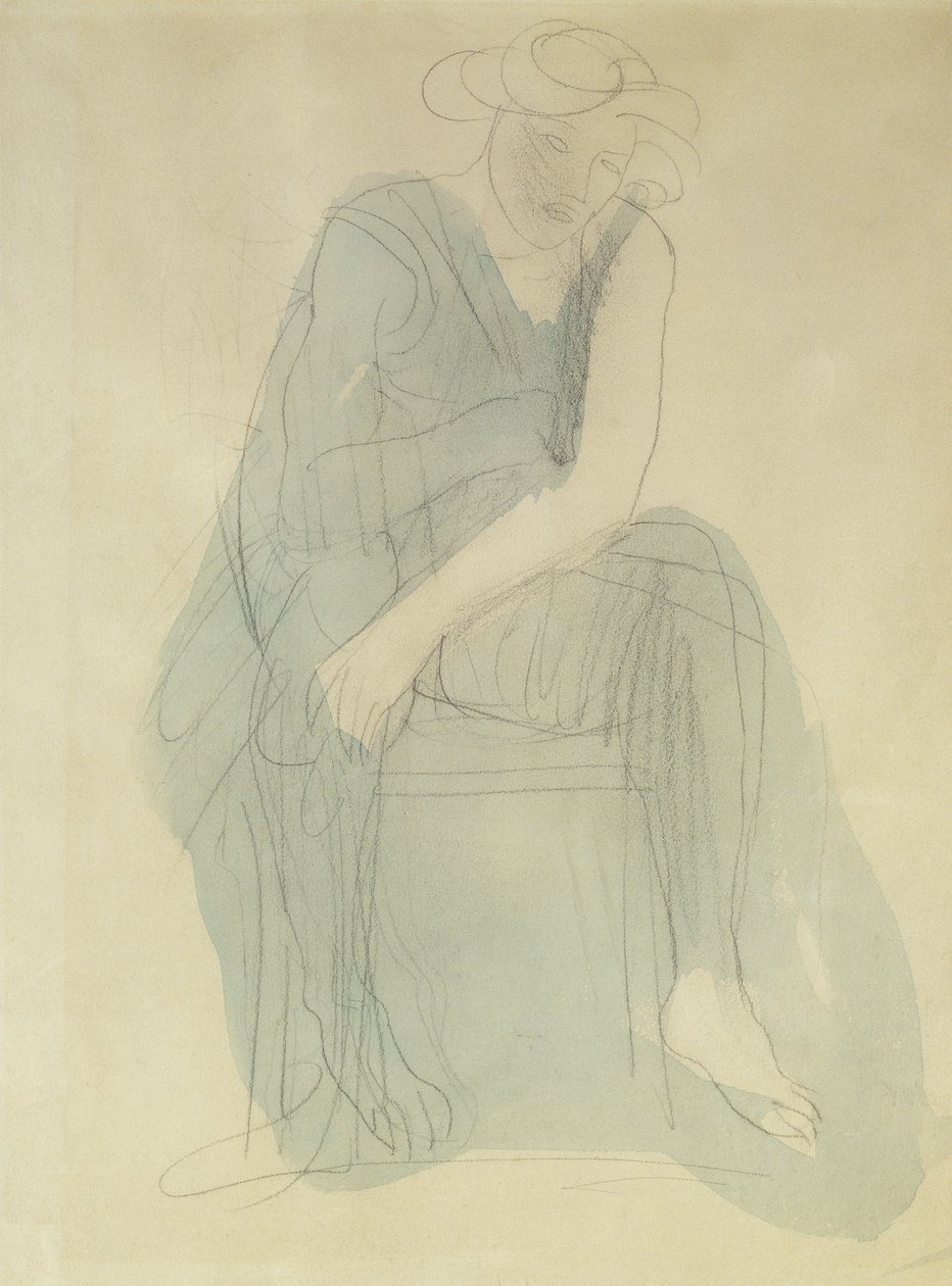 Siddende Kvinde; Femme Assise, af Auguste Rodin