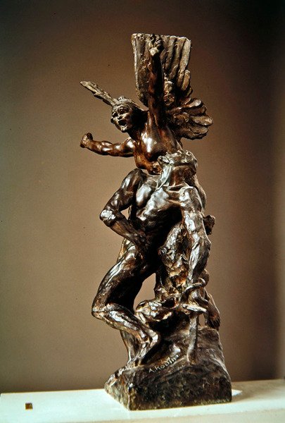 Undersøgelse til Call to Arms af Auguste Rodin