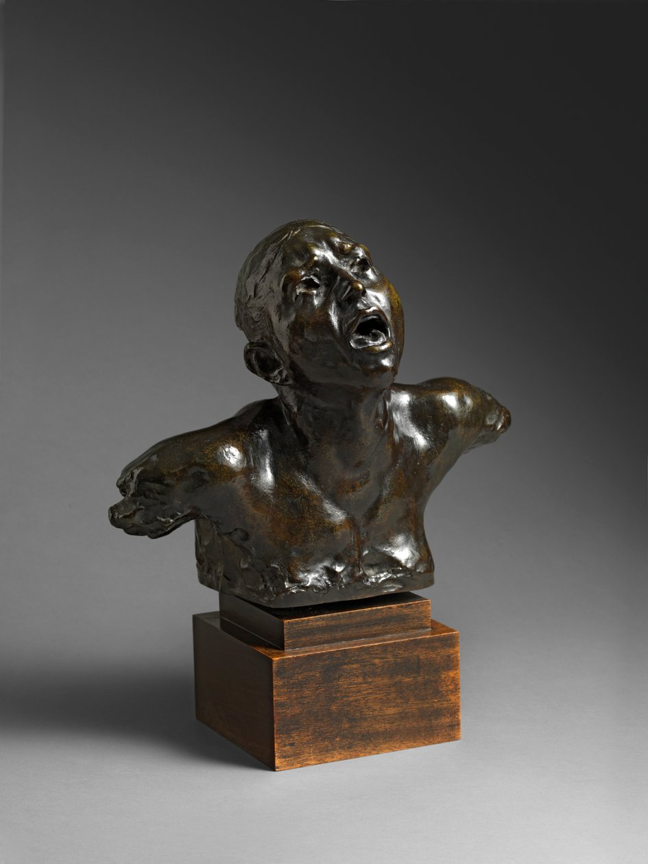 Skriget, Le Cri, før 1886 af Auguste Rodin