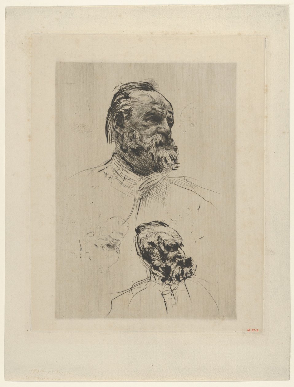 Victor Hugo trekvart udsigt, 1885. af Auguste Rodin