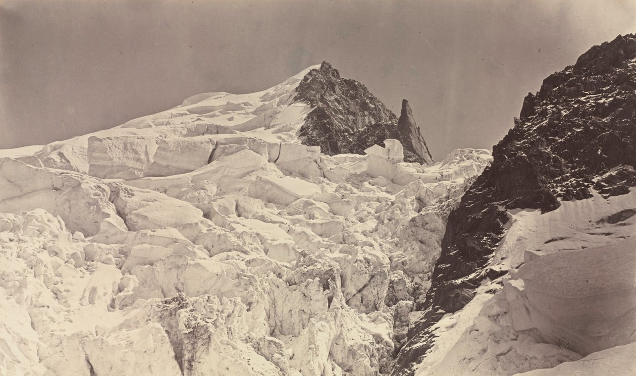 Mount Maudit, Savoyen, 1860. af Auguste Rosalie Bisson