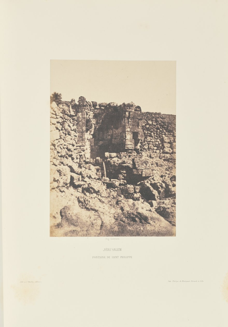 Jerusalem. Den hellige Philips fontæne af Auguste Salzmann