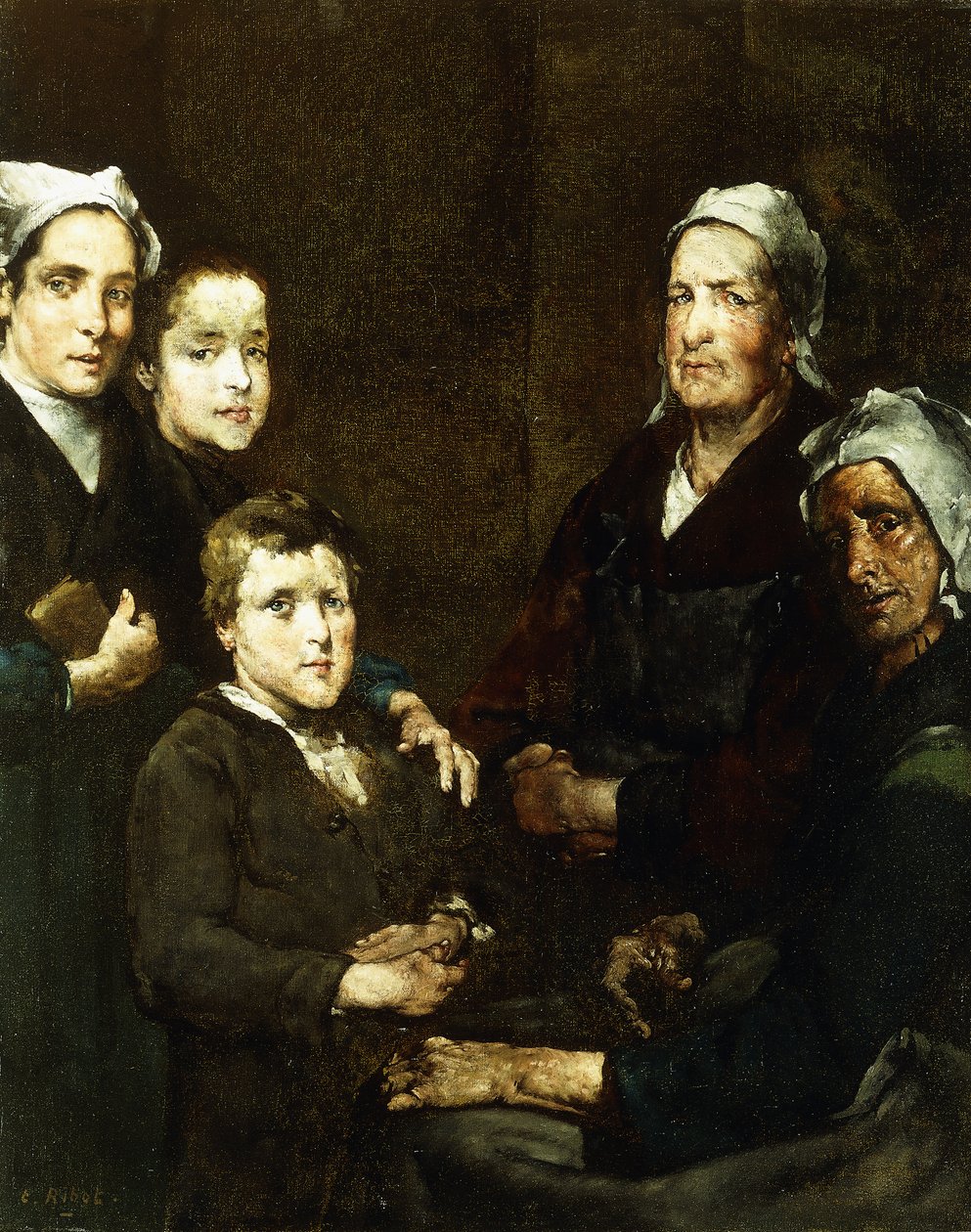 Den bretonske familie; Den bretonske familie, af Auguste Theodule Ribot
