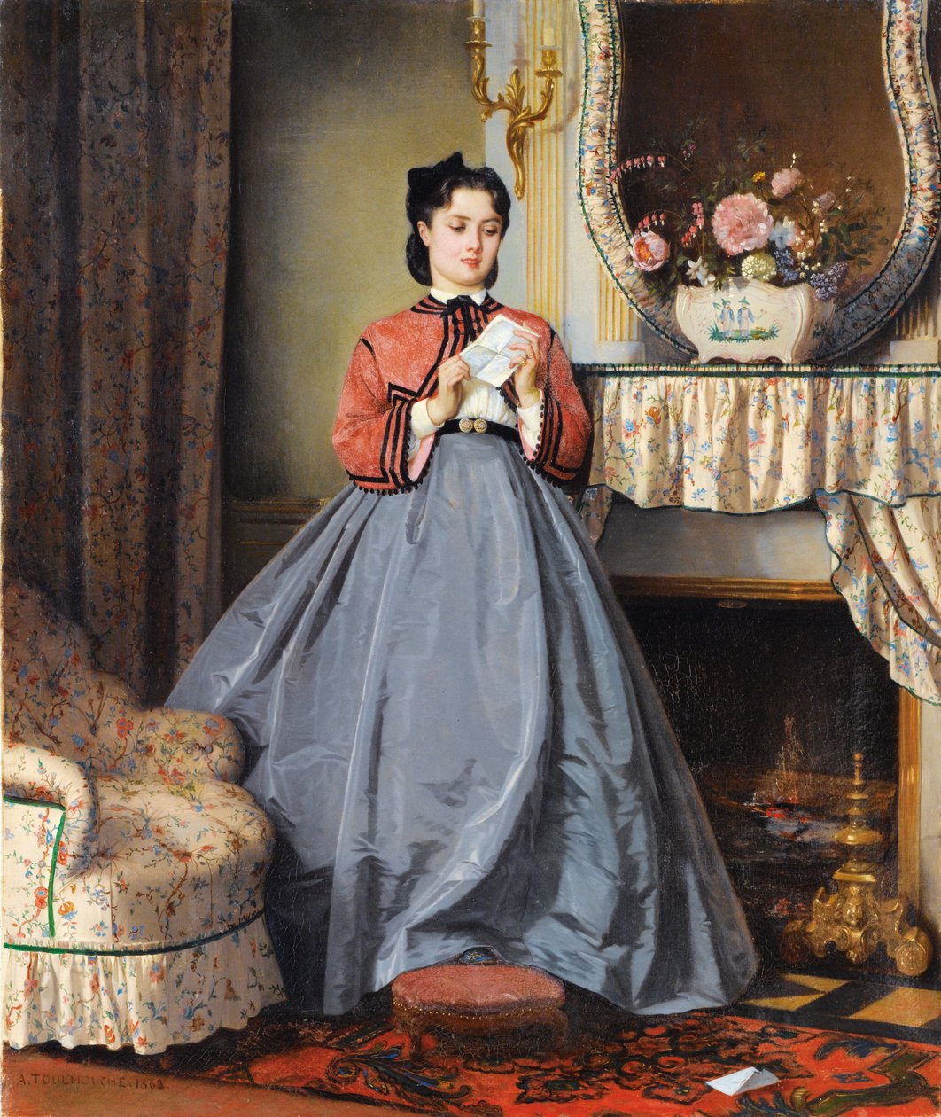 Kærlighedsbrevet af Auguste Toulmouche
