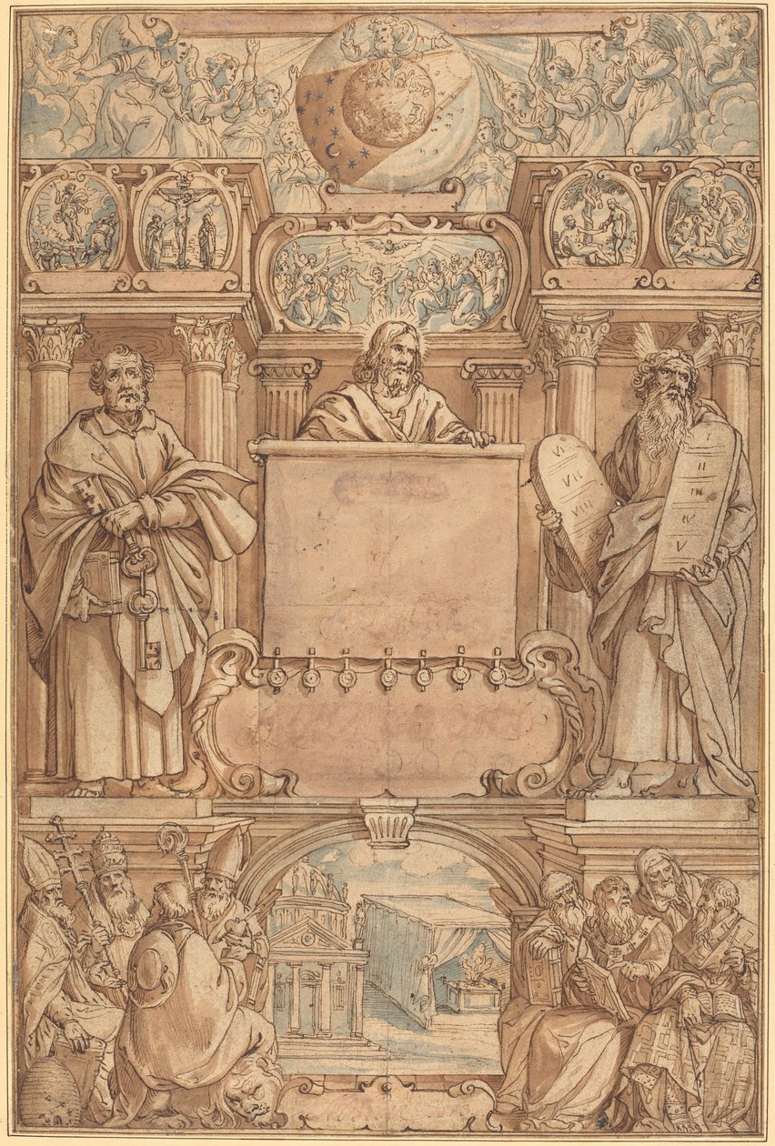 Titelside til en bibel af Augustin Braun