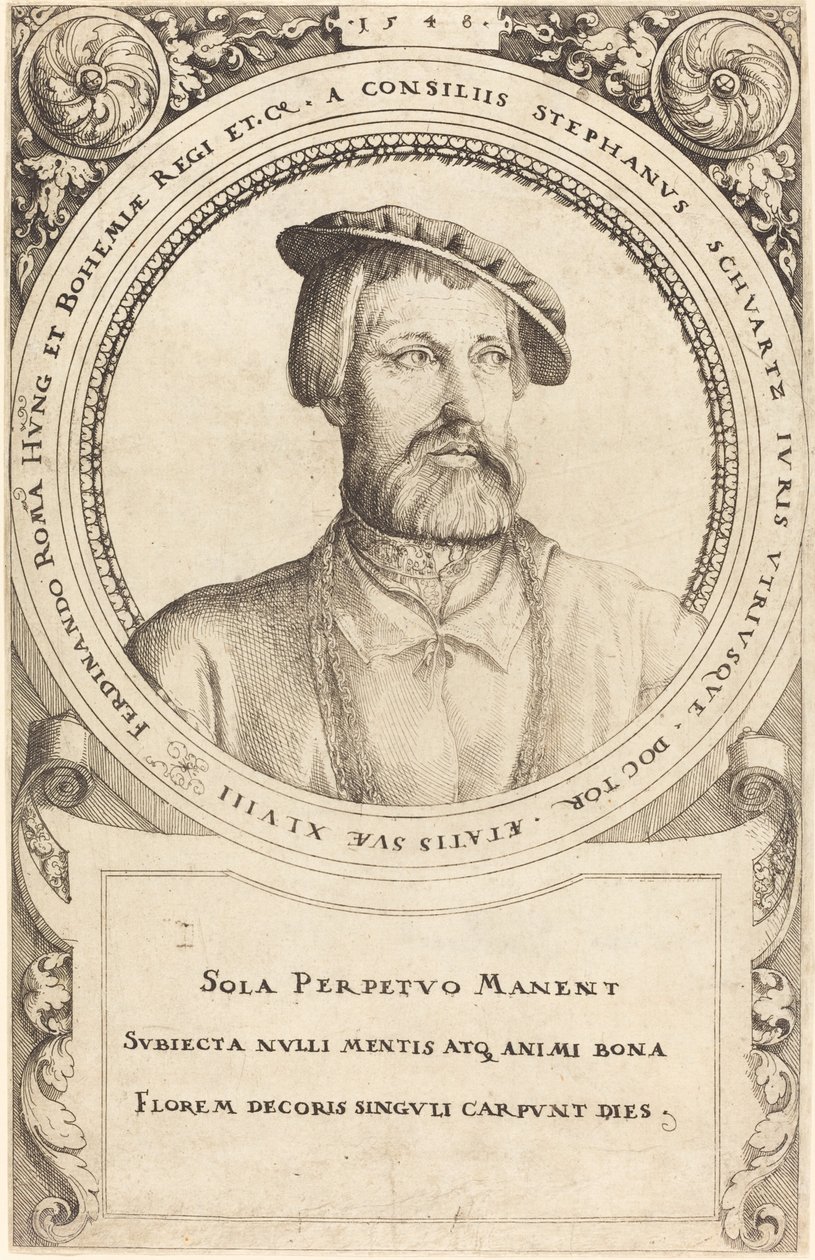 Doktor Stephen Schwartz, 1548. af Augustin Hirschvogel