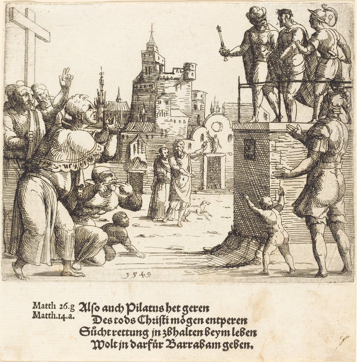 Se manden, 1549 af Augustin Hirschvogel