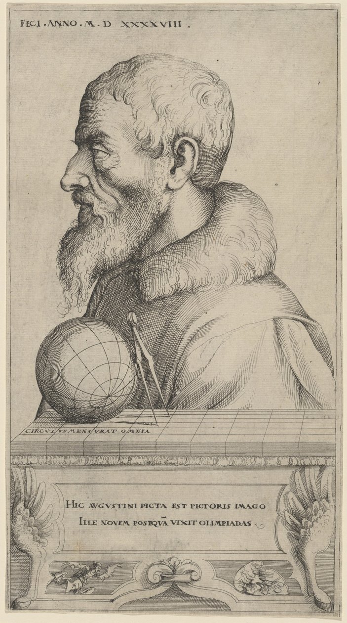Selvportræt af Augustin Hirschvogel