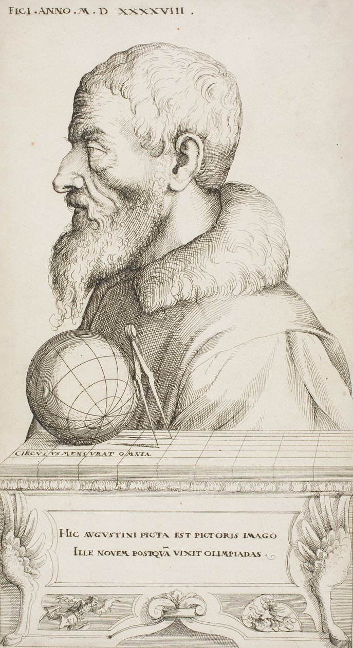 Selvportræt af Augustin Hirschvogel