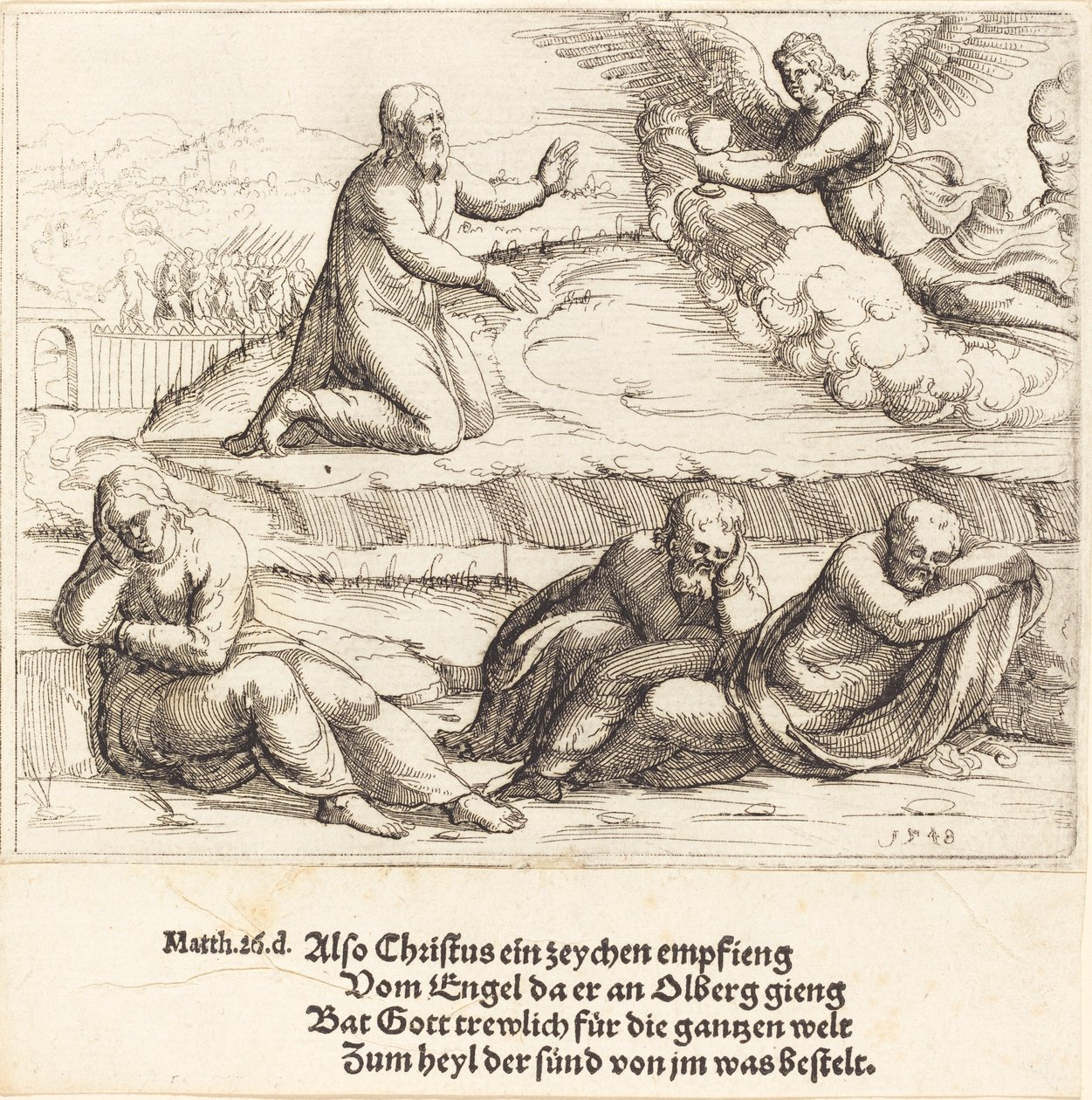 Kvalen i haven, 1548. af Augustin Hirschvogel