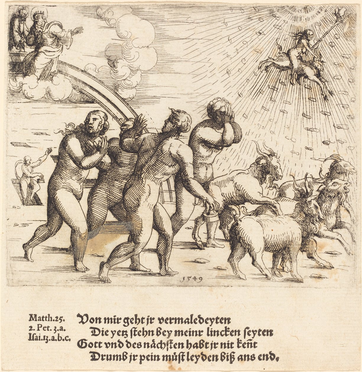 Den sidste dom, 1549. af Augustin Hirschvogel
