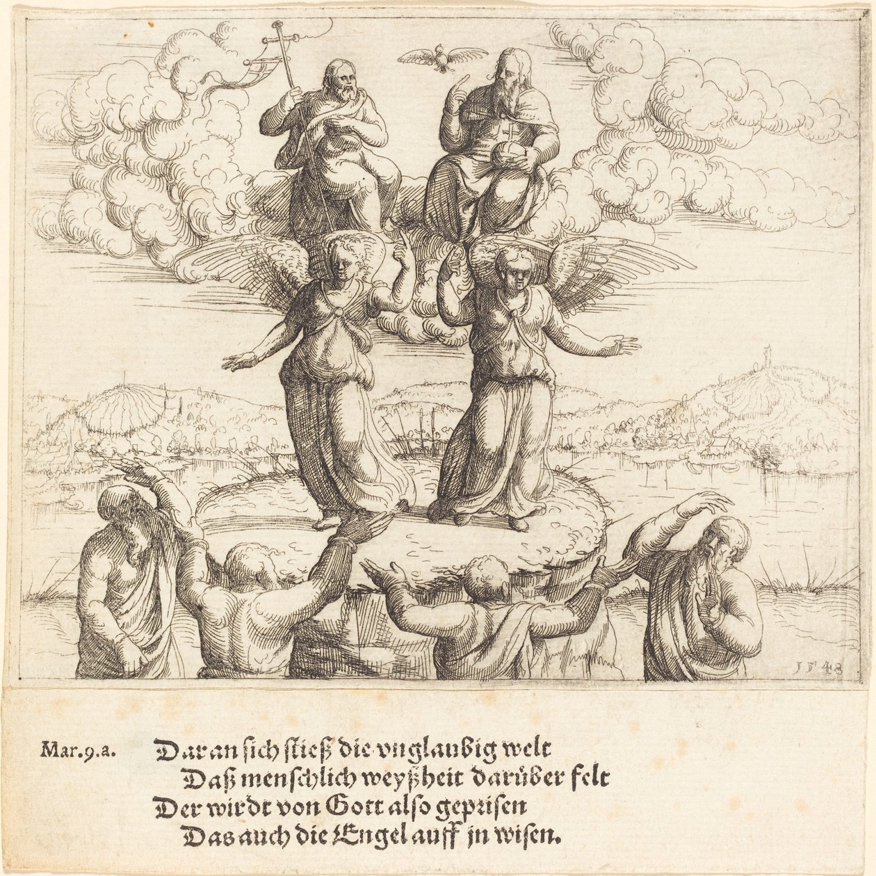 Forvandlingen, 1548. af Augustin Hirschvogel