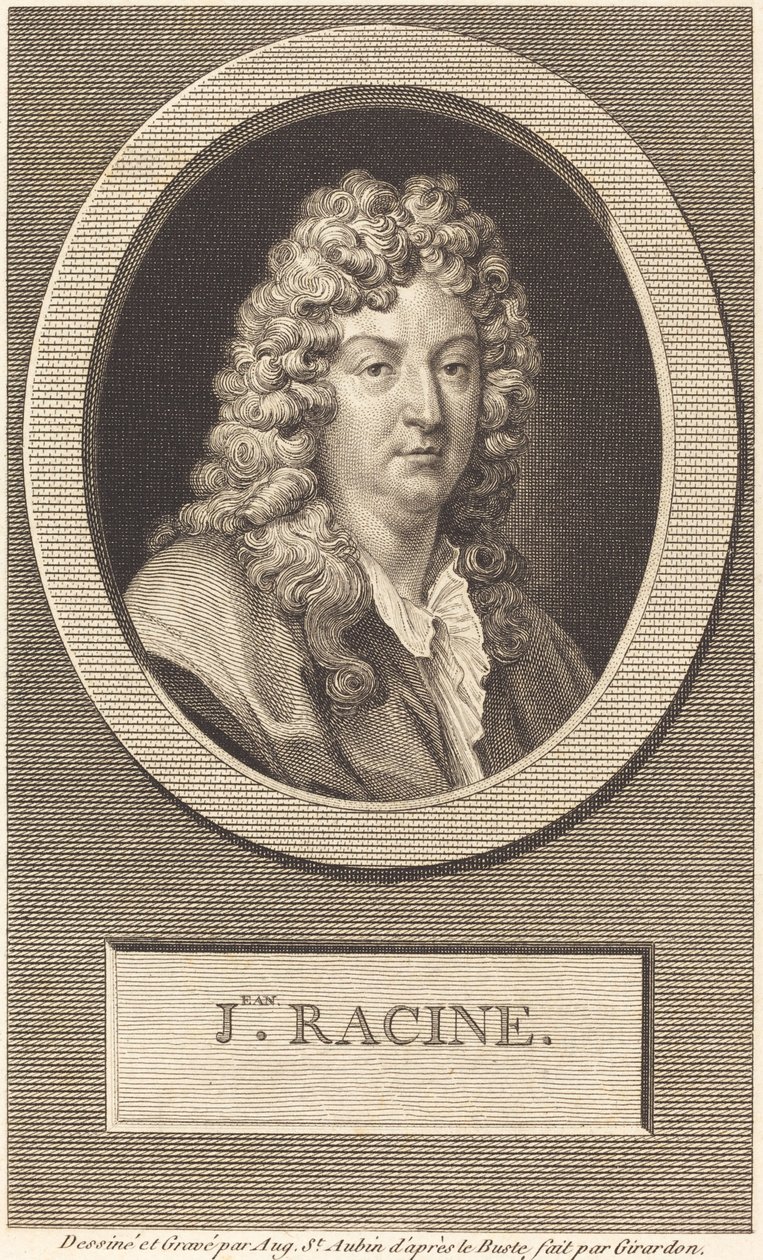 Jean Racine af Augustin de Saint Aubin