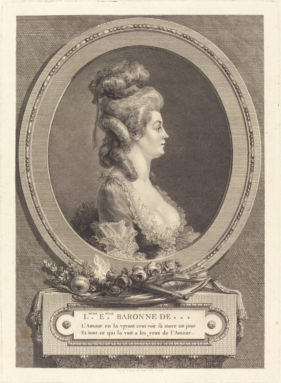 Louise Emilie Baronesse af *** af Augustin de Saint Aubin