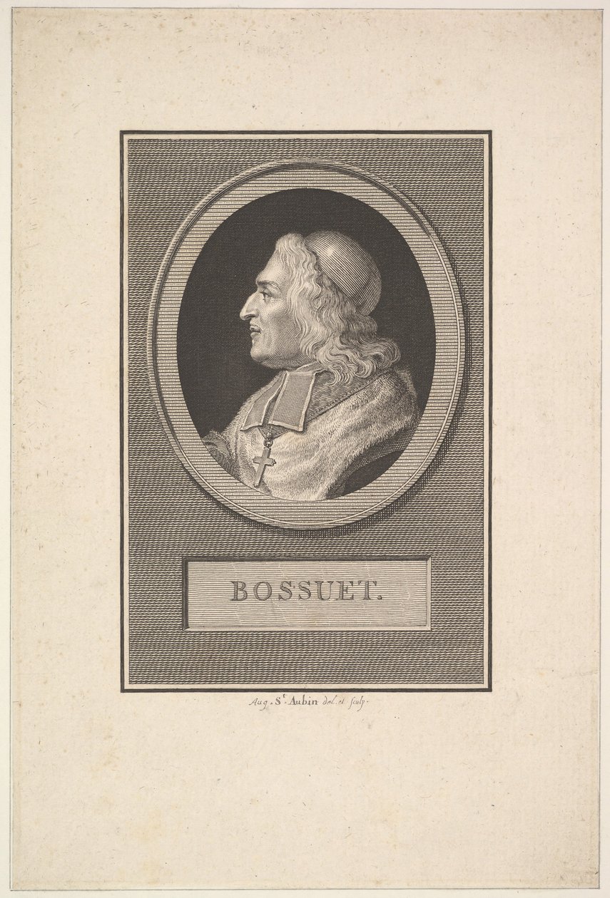 Portræt af Bossuet, 1803. af Augustin de Saint Aubin