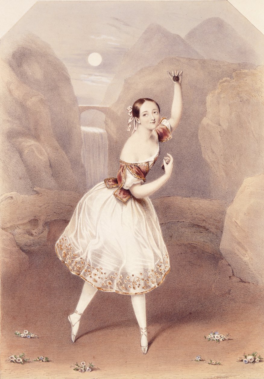Marie Taglioni (1804-84) som Lauretta i 