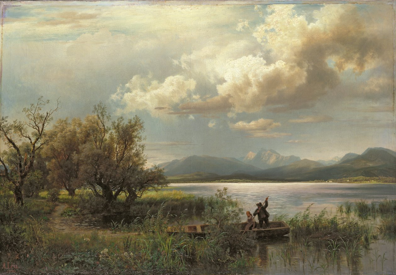 Bayern Landskab, 1856 af August Wilhelm Leu