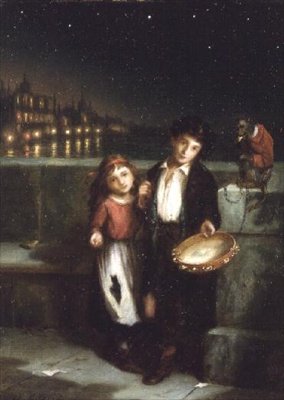 Væk hjemmefra af Augustus Edward Mulready