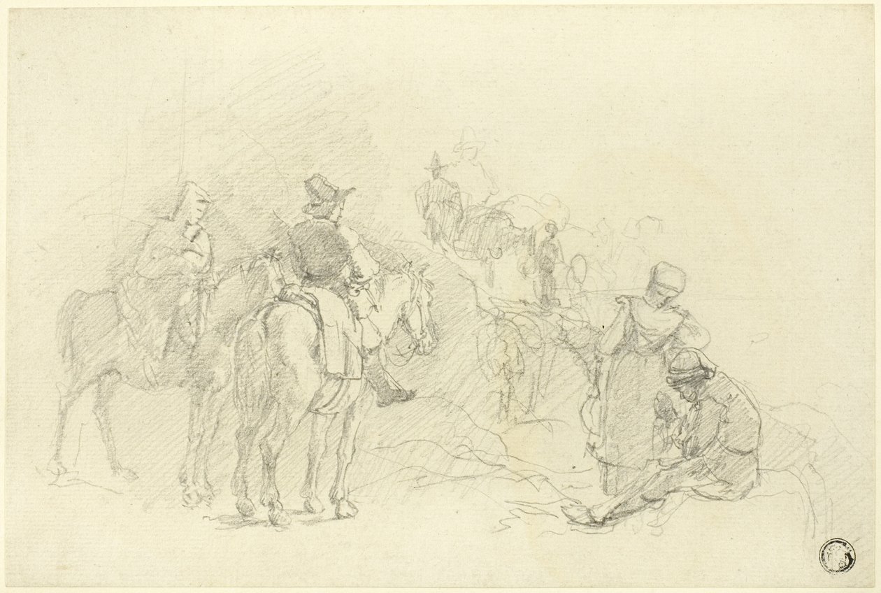Hvilende rejsende af Augustus Wall Callcott