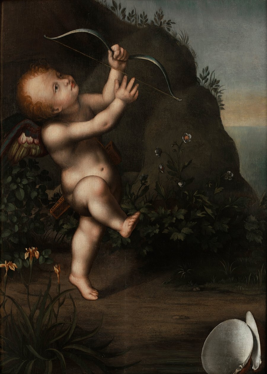Amor med bue, før 1593 af Aurelio Luini