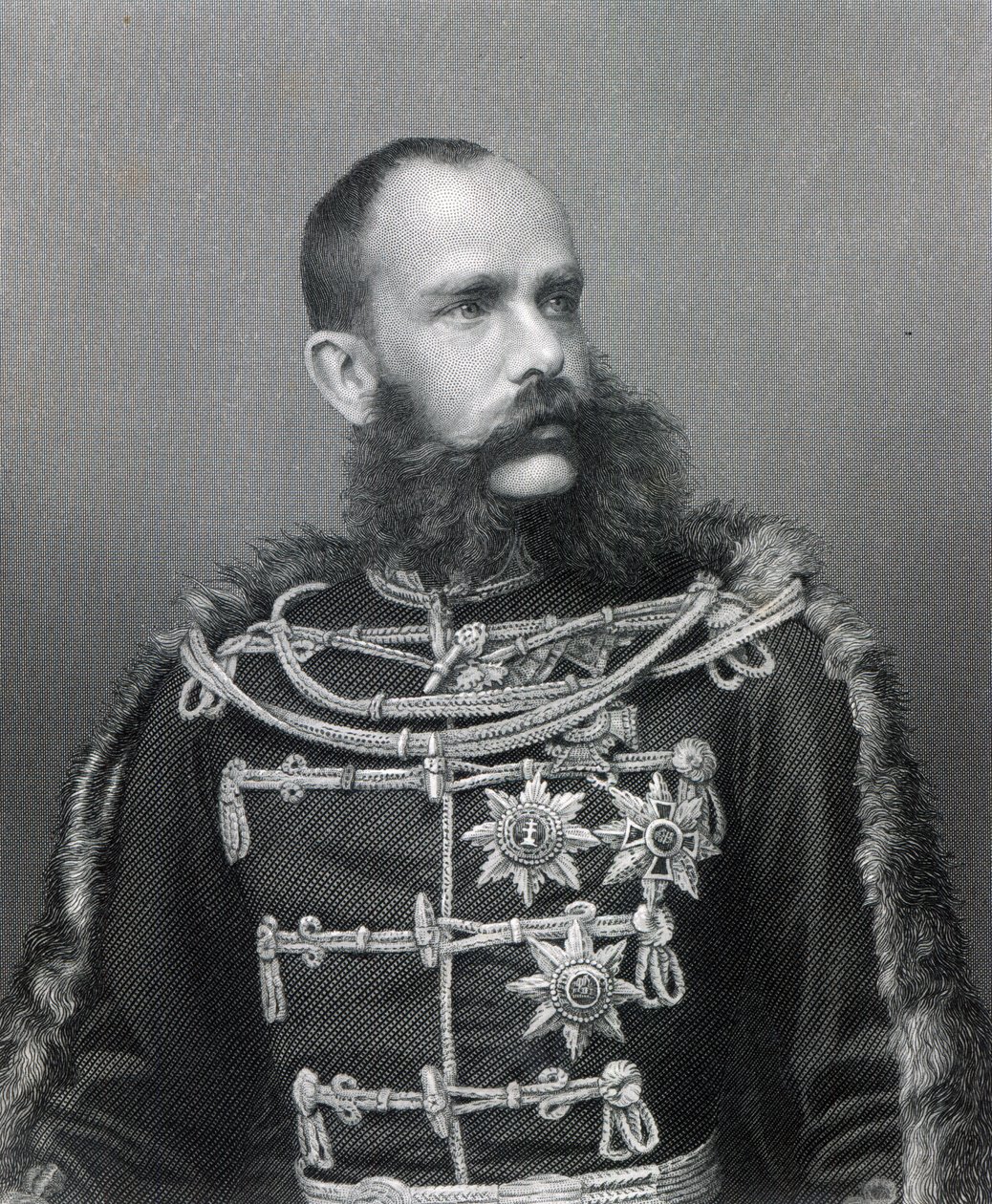 Kejser Franz Joseph I af Østrig, graveret af George J. Stodard af Austrian Photographer