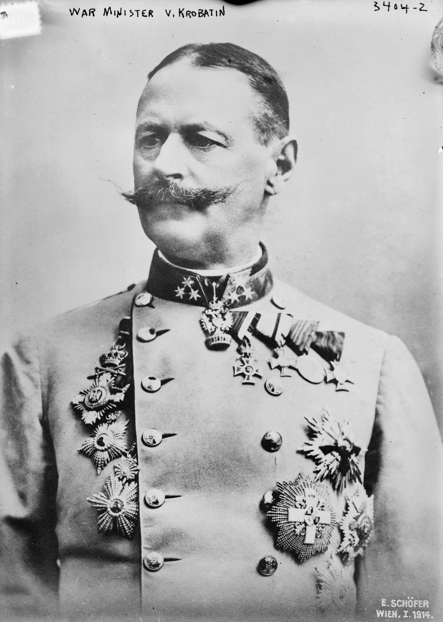 Krigsminister V. Krobatin, 1914 af Austrian Photographer