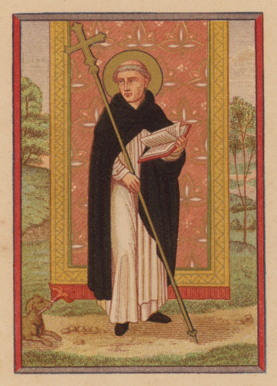 St. Dominic (chromolith) af Austrian School