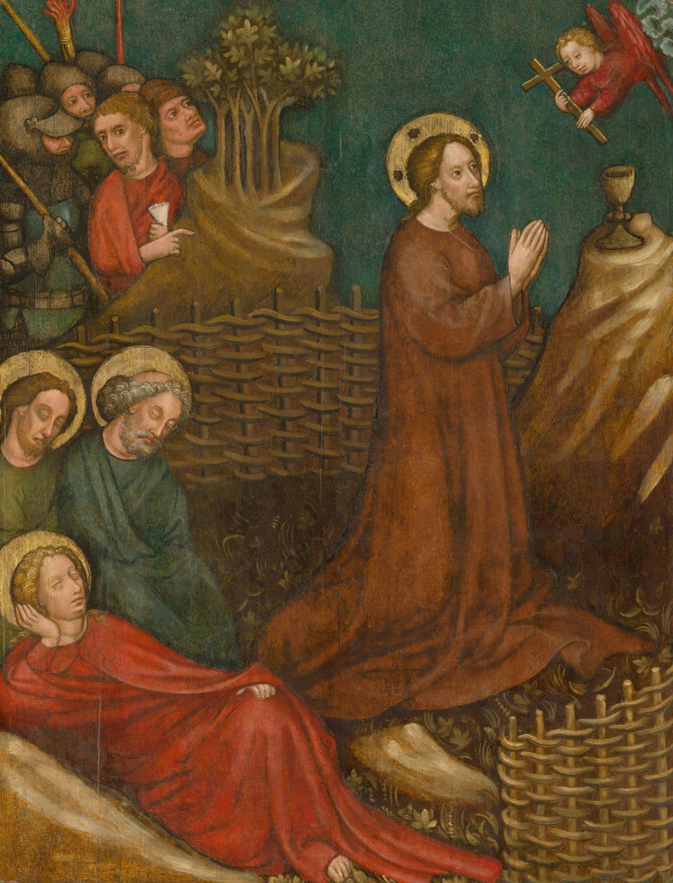 Kvalen i haven, ca. 1420. af Austrian master