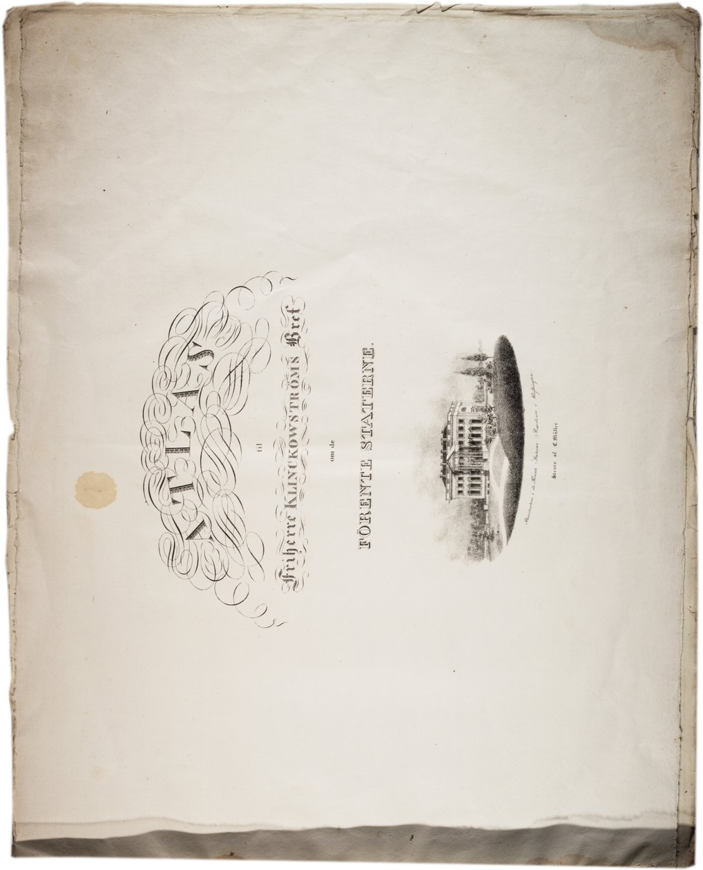 Atlas over USA, 1824 af Axel Leonhard Klinckowström
