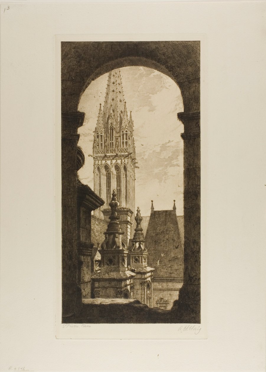 St. Pierre, Caen af Axel Herman Haig