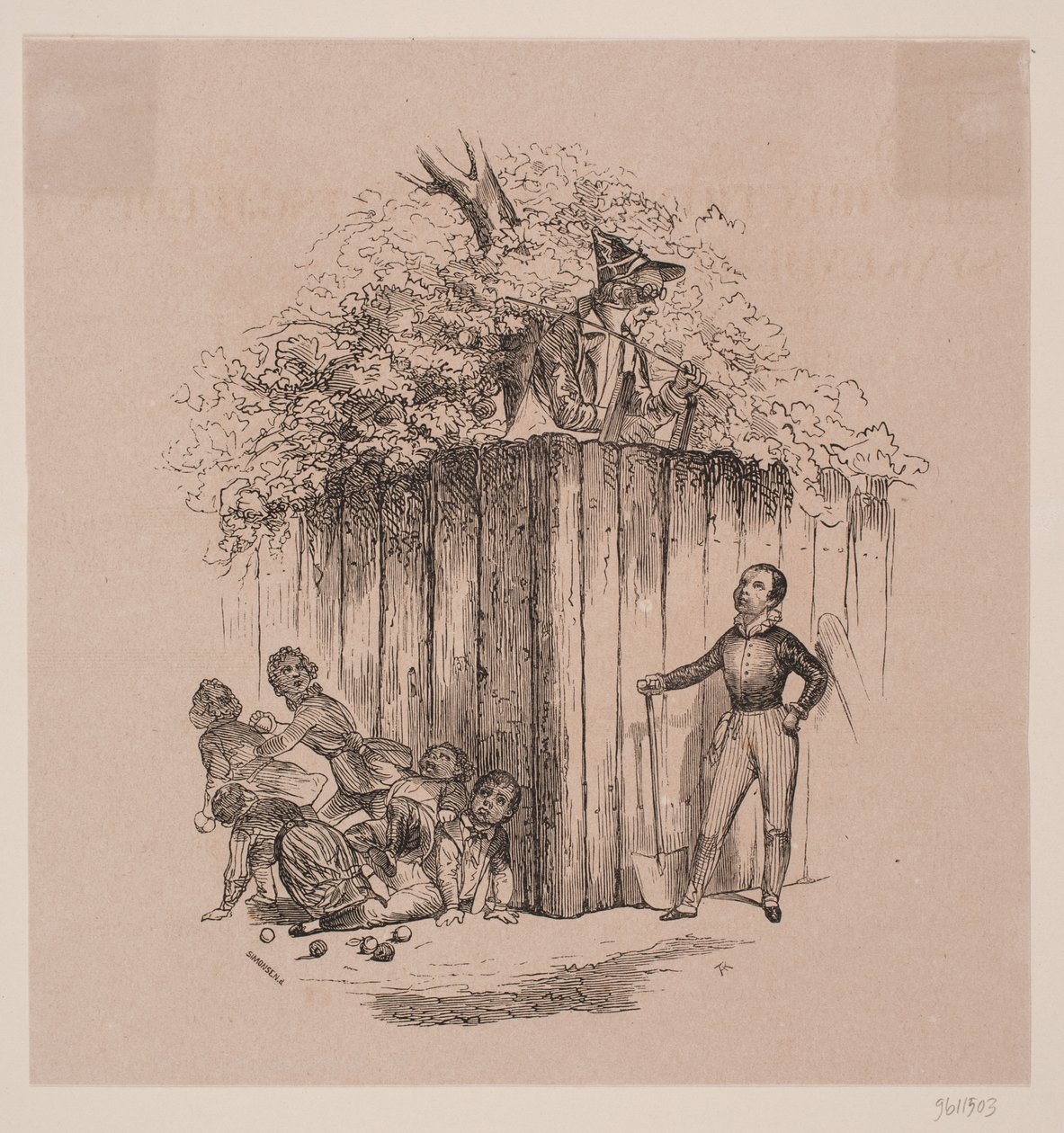 Børn der stjæler æbler af Axel Theodor Kittendorff