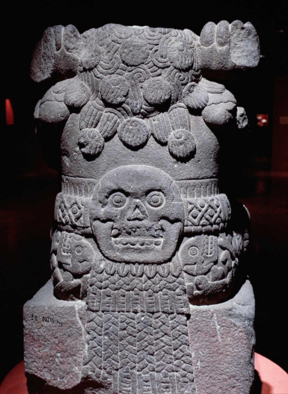 Coatlicue, sen postklassisk periode (1300-1521) af Aztec
