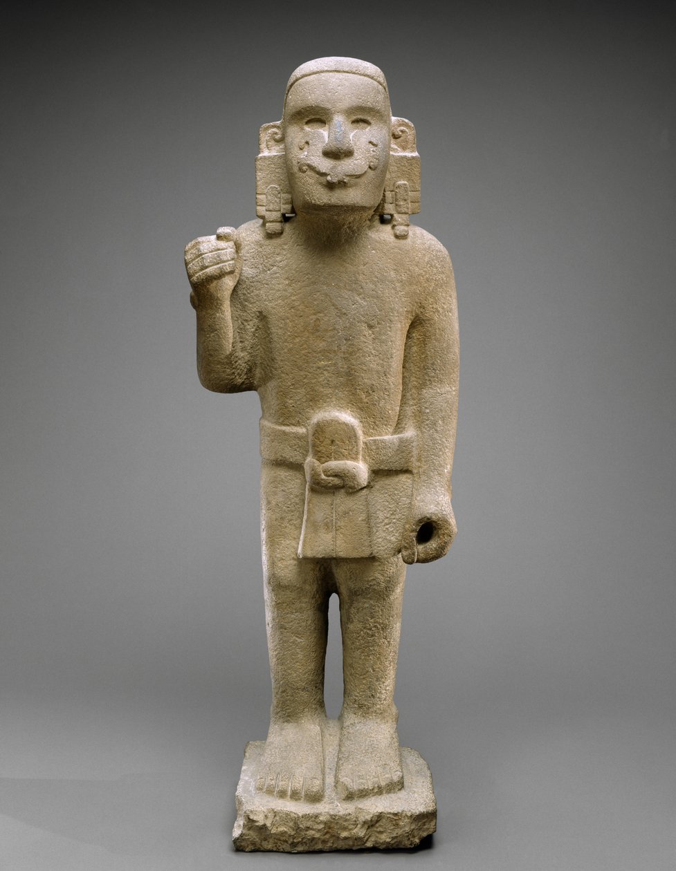 Fanebærer, Late Post Classic, 1200-1521 (vulkansten) af Aztec