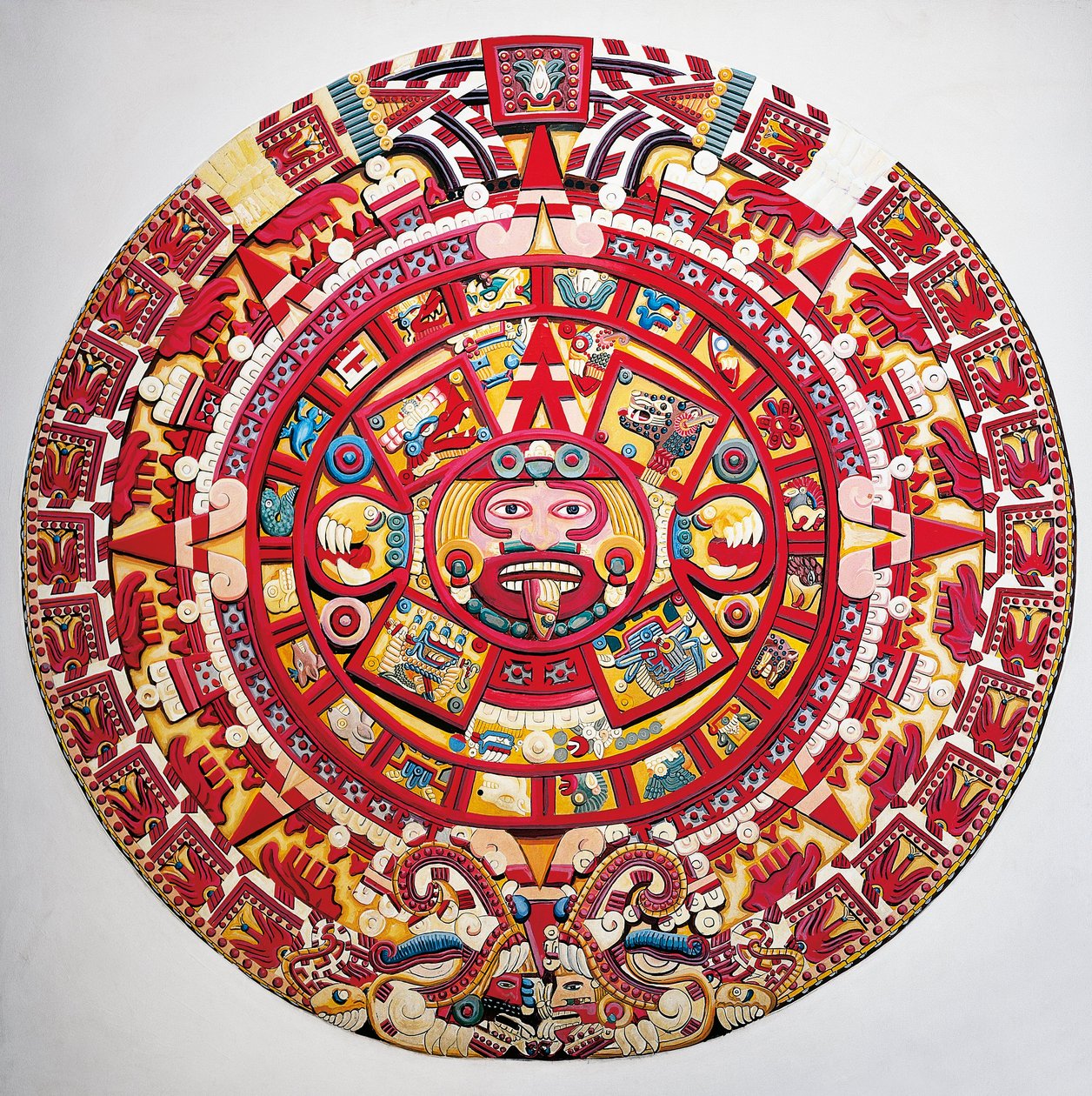 Rekonstruktion af solkalender af Aztec Aztec