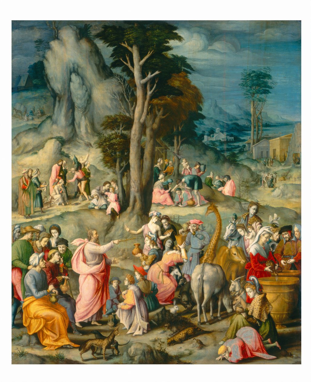 Indsamlingen af Manna af Bacchiacca