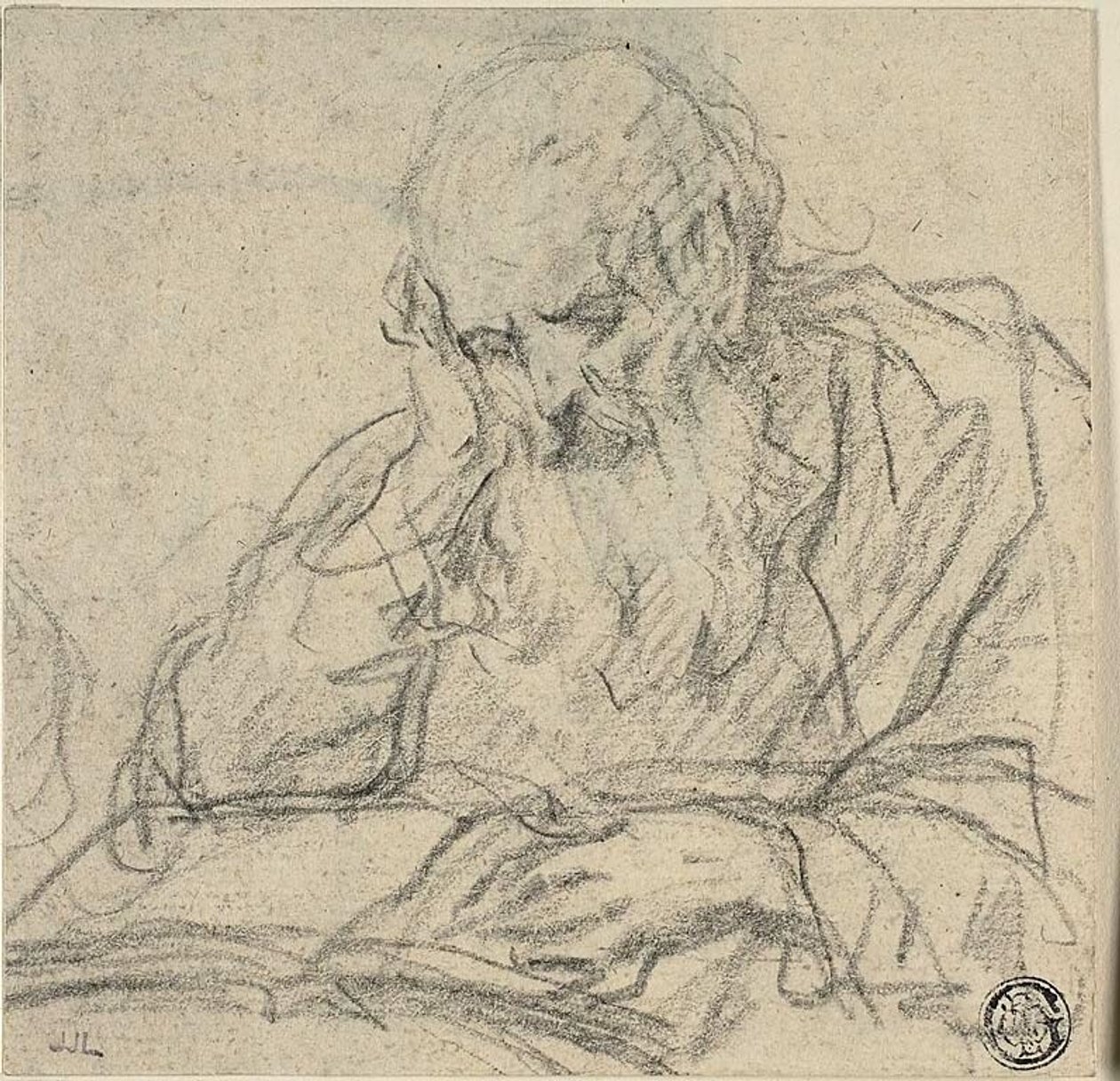 Saint Reading af Baldassare Franceschini