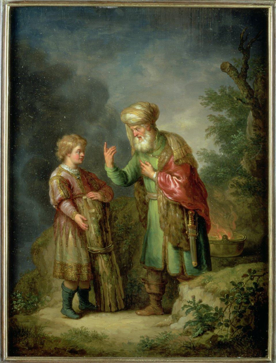 Abraham og Isak af Balthasar Beschey