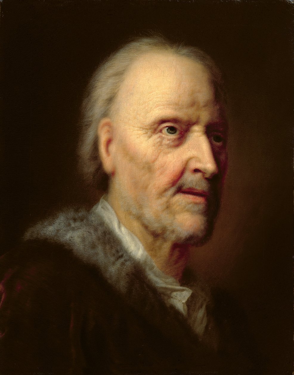 Portræt af en gammel mand af Balthasar Denner