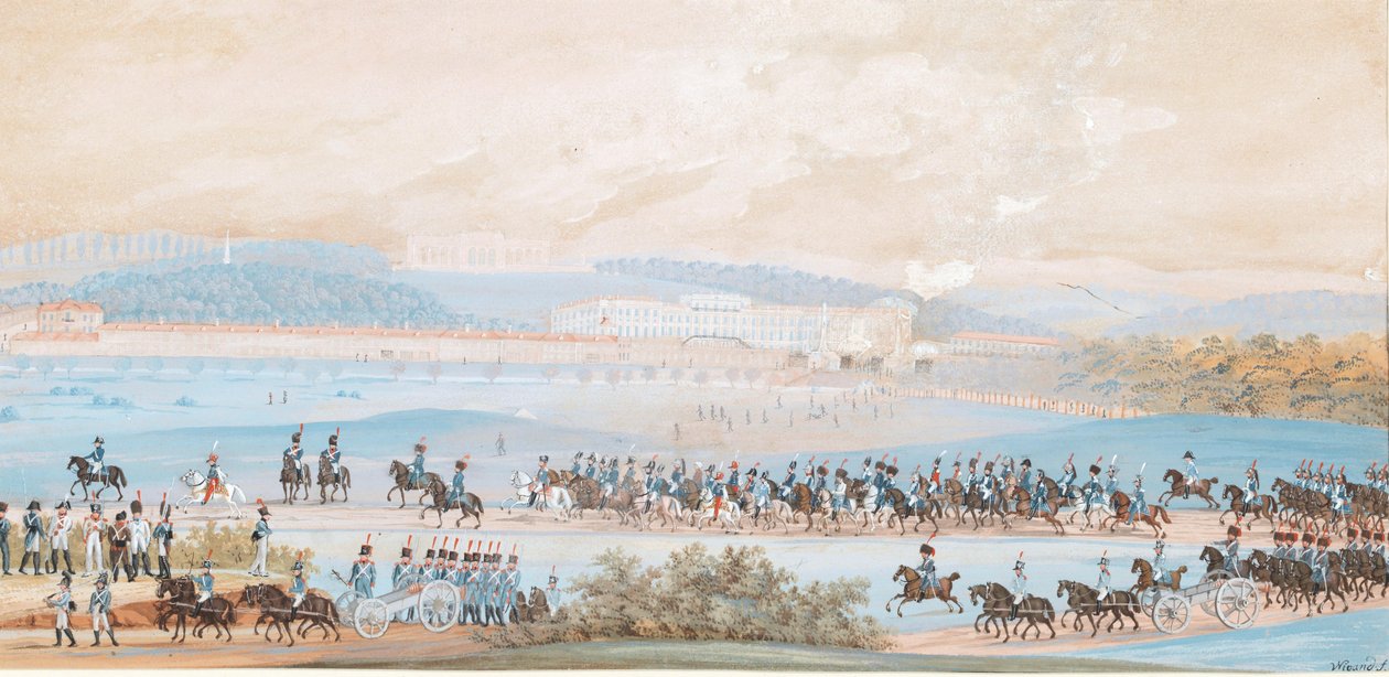Napoleons indtog i Schönbrunn af Balthasar Wigand