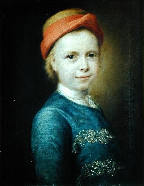 Portræt af en dreng, 1741 af Balthasar Denner