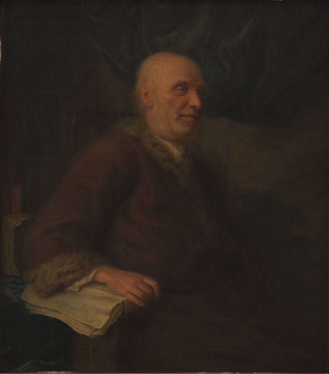 Portræt af en mand af Balthasar Denner