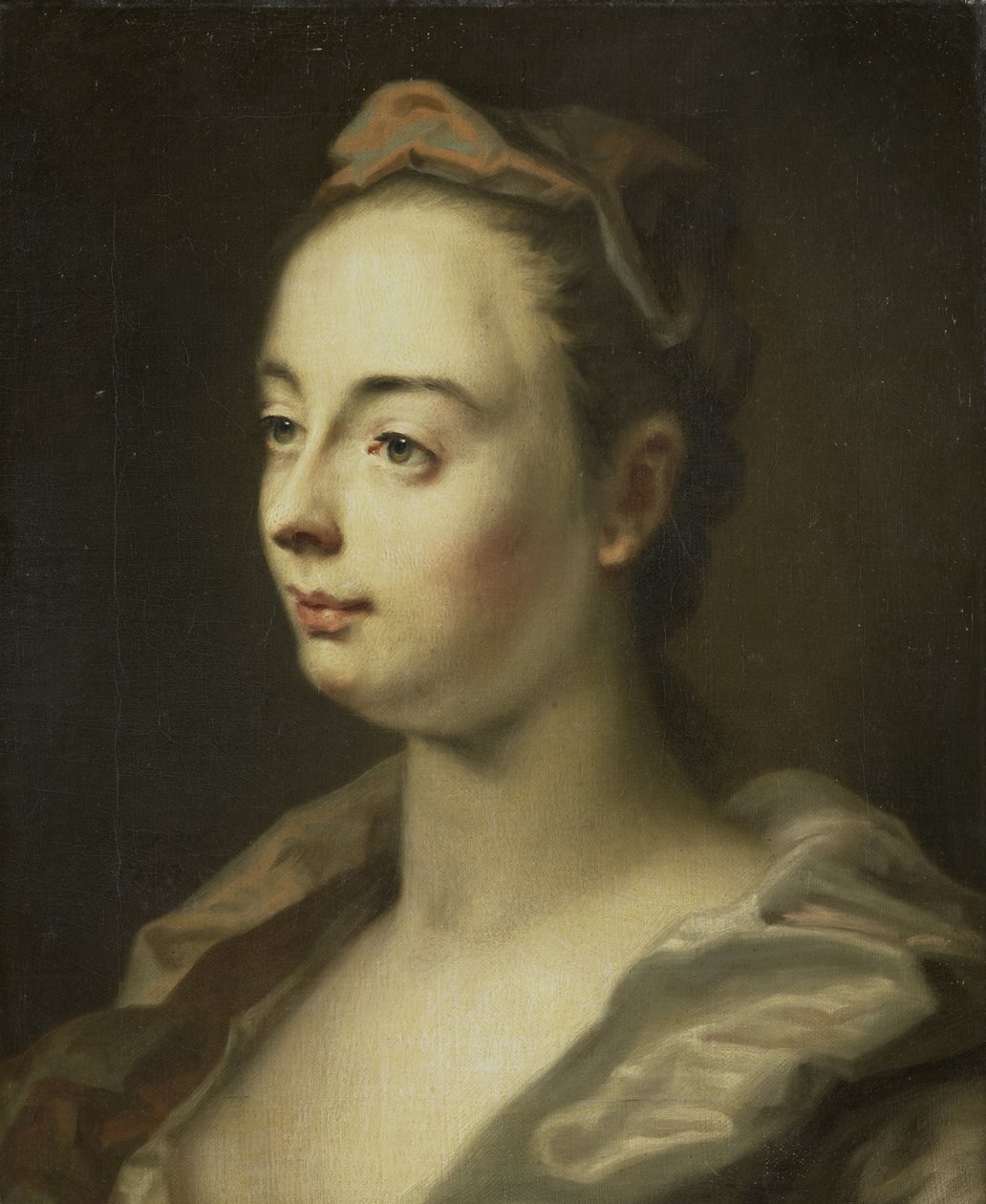 Portræt af en kvinde af Balthasar Denner