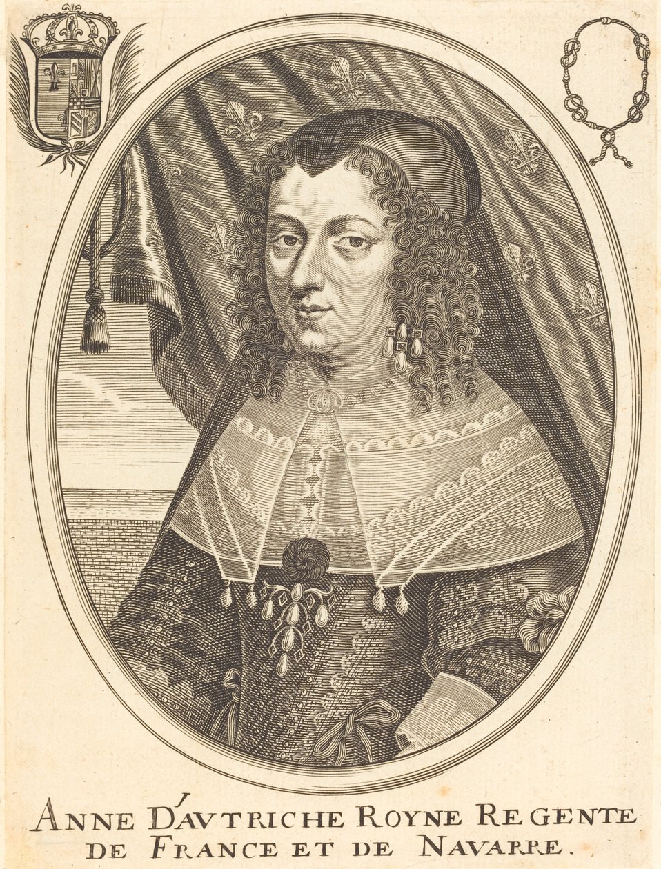 Anne af Østrig af Balthasar Moncornet